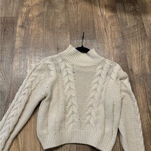 Cable Knit Cream Sweater